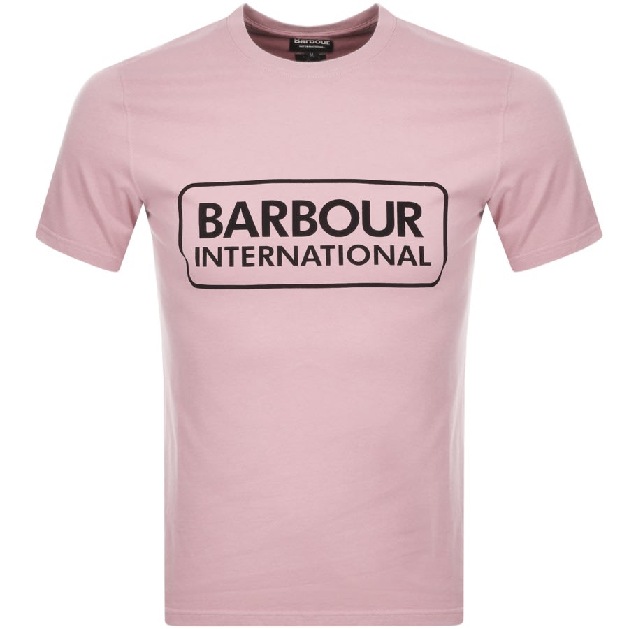 Alternative Image for ProductBarbour International Large Logo T Shirt Pink1